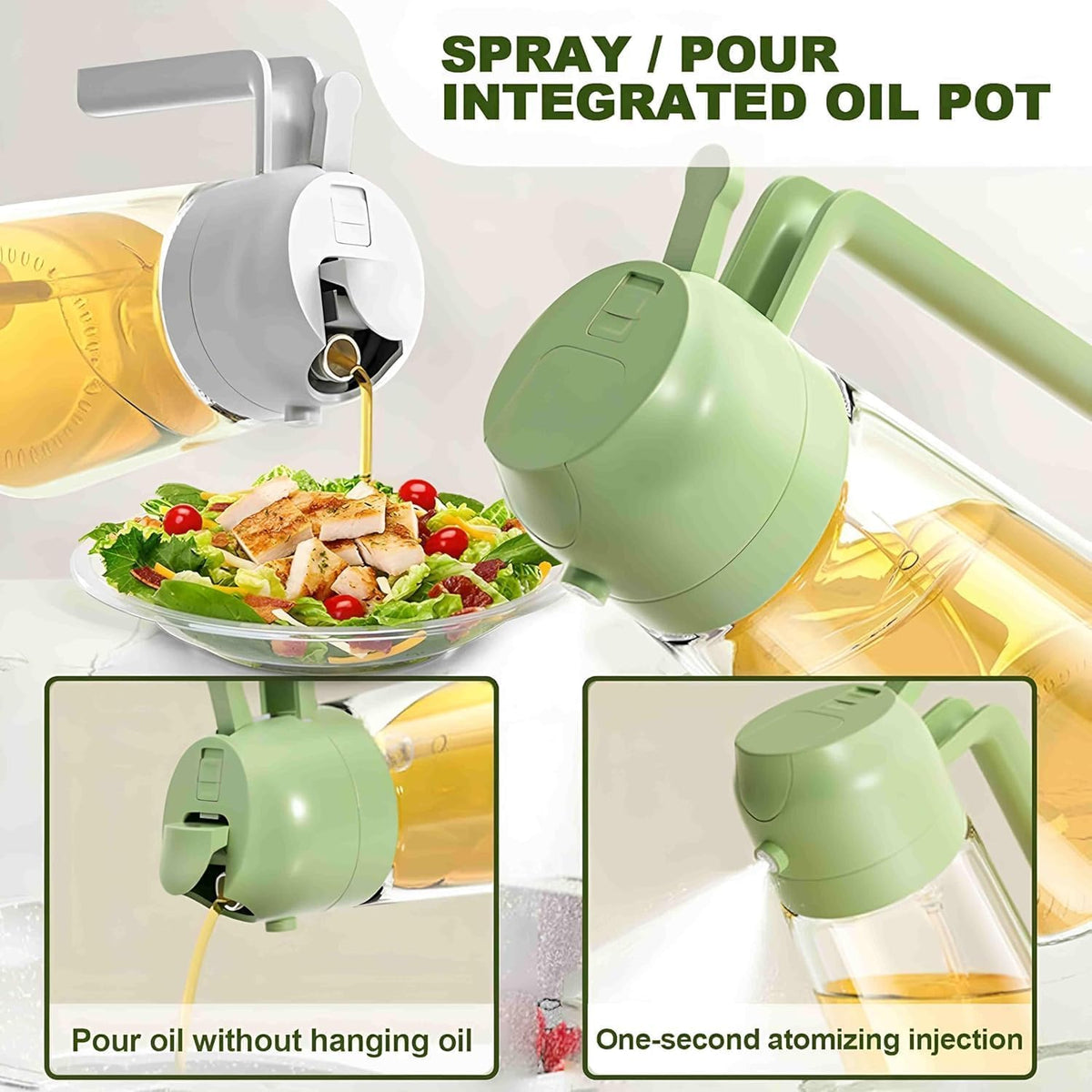 SMARTHOME™ Premium Refillable Oil Dispenser & Sprayer