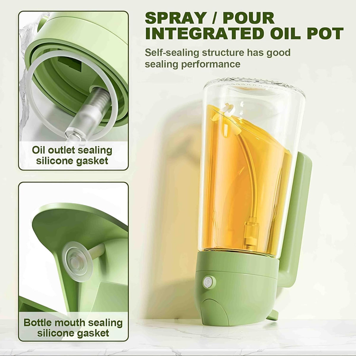 SMARTHOME™ Premium Refillable Oil Dispenser & Sprayer