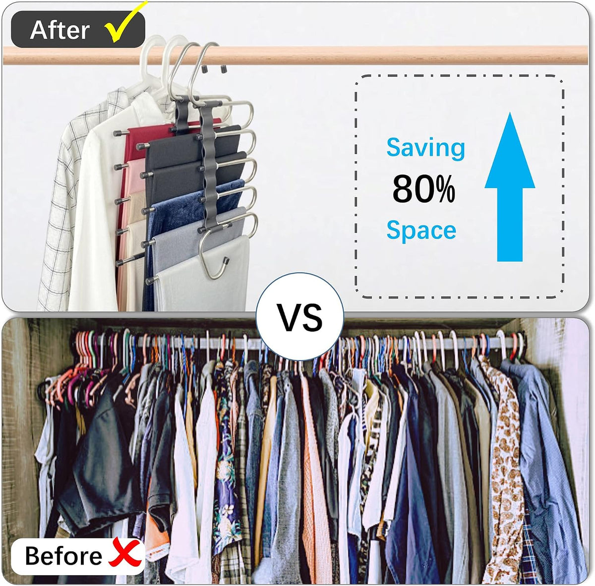 SMARTHOM™ Smartspace Foldable Clothes Hanger