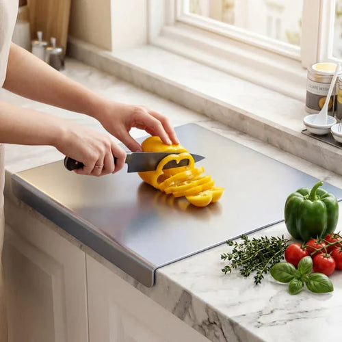 Premium Stainless Steel Food Prep Board